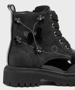Bottines bi-matières avec motifs en relief fille - Lovely Wings vue6 - LOVELY WINGS - GEMO
