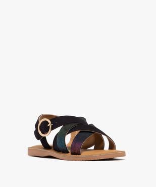 Sandales en cuir à brides croisées fille - Tanéo vue2 - TANEO GEMO FOR GOOD - GEMO