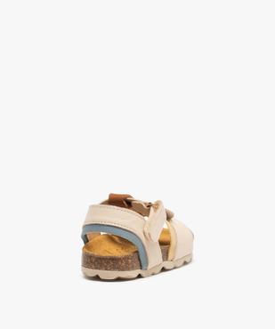 Sandales bébé garçon dessus cuir motif ourson – NA! vue4 - NA! - GEMO