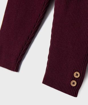 Pantalon en maille côtelée bébé fille vue2 - GEMO(BEBE DEBT) - GEMO