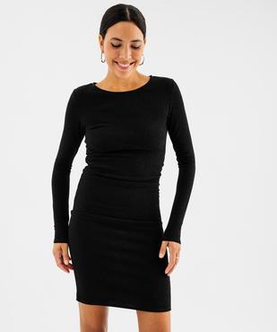 Robe courte scintillante ajustée femme vue1 - GEMO(FEMME PAP) - GEMO