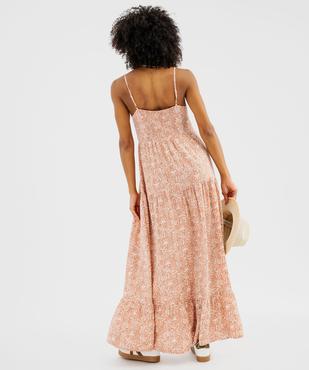 Robe à bretelles style bohème femme vue3 - GEMO 4G FEMME - GEMO