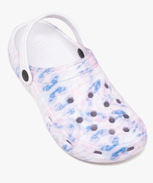 Sabots souples femme dessus perforé tie and dye vue5 - GEMO (PLAGE) - GEMO
