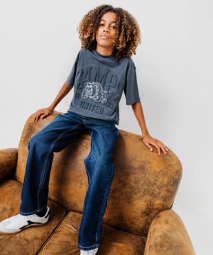 Tee-shirt manches courtes avec inscription en relief garçon - Camps United vue1 - CAMPS - GEMO