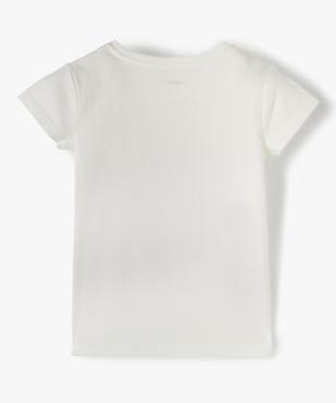 Tee-shirt fille avec motifs en sequins brodés vue4 - GEMO (ENFANT) - GEMO