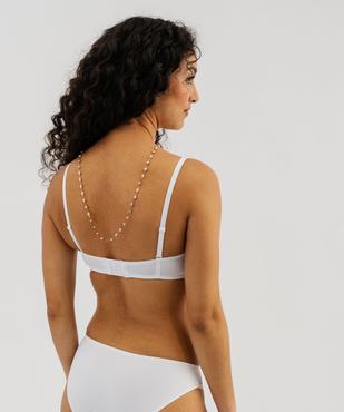  Soutien-gorge bandeau en microfibre avec bretelles muti-positions vue9 - GEMO 4G FEMME - GEMO