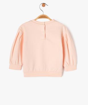 Sweat à manches bouffantes avec motifs colorés bébé fille vue3 - GEMO 4G BEBE - GEMO