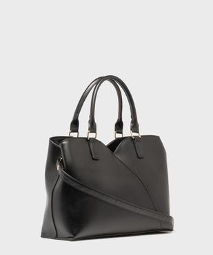 Sac à main bi-matières avec bandoulière amovible femme vue2 - GEMO (ACCESS) - GEMO