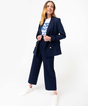 Pantacourt femme taille haute coupe ample vue6 - GEMO(FEMME PAP) - GEMO