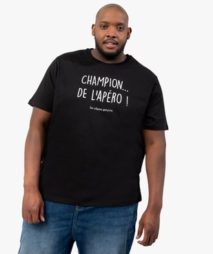 Tee-shirt homme à message Gémo X Les vilains garçons vue1 - GEMO (G TAILLE) - GEMO