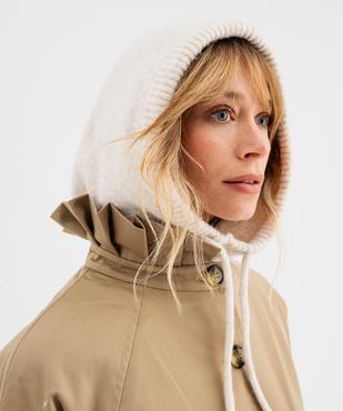 Bonnet capuche en maille femme vue1 - GEMO (ACCESS) - GEMO