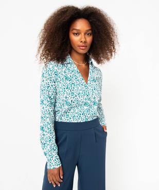 Chemise manches longues fleurie femme vue1 - GEMO(FEMME PAP) - GEMO