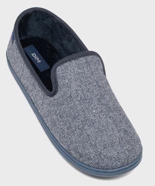 Chaussons en textile et velours ras homme - Dim vue5 - DIM - GEMO