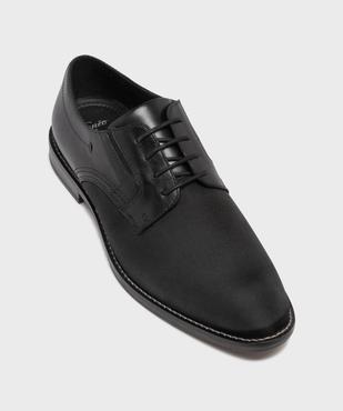 Derbies bimatières à semelle intérieure cuir homme  - Tanéo vue5 - TANEO - GEMO