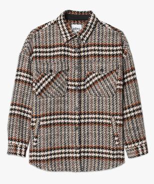 Veste femme forme chemise effet tweed vue4 - GEMO(FEMME PAP) - GEMO