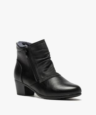 Boots femme confort à talon avec doublure douce vue2 - GEMO (CONFORT) - GEMO