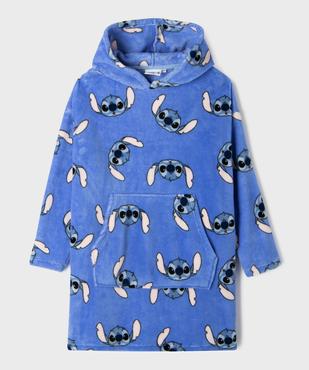 Chemise de nuit à capuche en maille douillette Stitch fille - Disney vue1 - LILO & STITCH - GEMO