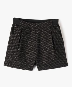 Short de cérémonie à motifs pailletés fille vue2 - GEMO (ENFANT) - GEMO
