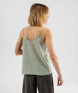 Débardeur à fines bretelles en coton femme vue4 - GEMO(FEMME PAP) - GEMO