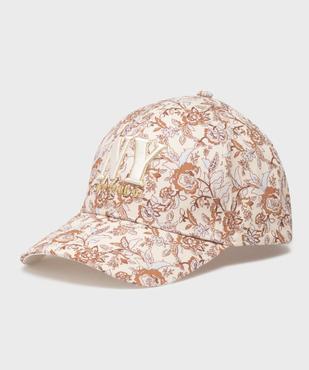 Casquette à motifs fleuris New York femme vue1 - GEMO (ACCESS) - GEMO