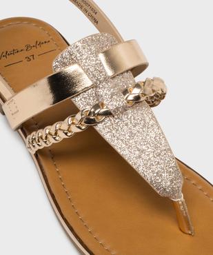 Sandales métallisées à entredoigt femme - Valentina Baldano vue6 - VALENTINA BALDA - GEMO