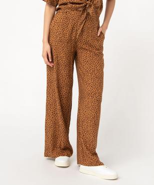Pantalon ample imprimé femme vue1 - GEMO(FEMME PAP) - GEMO