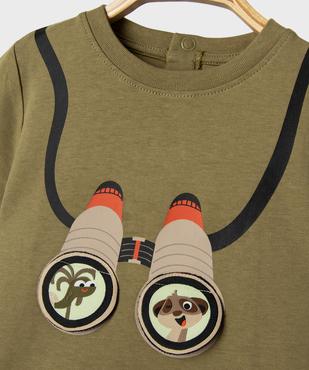 Tee-shirt manches courtes avec motif sur le buste bébé garçon vue2 - GEMO 4G BEBE - GEMO