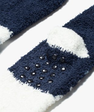 Chaussettes d'intérieur en maille bouclette motif Yéti garçon vue2 - GEMO (ENFANT) - GEMO