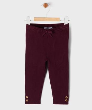 Pantalon en maille côtelée bébé fille vue1 - GEMO(BEBE DEBT) - GEMO