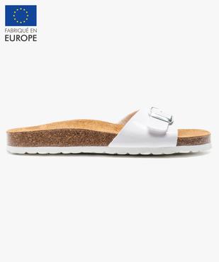 Mules femme unies avec  large bride à boucle ajustable vue1 - VALENTINA BALDANO GEMO FORGOOD - GEMO