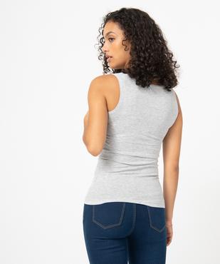 Débardeur femme uni col rond vue3 - GEMO(FEMME PAP) - GEMO