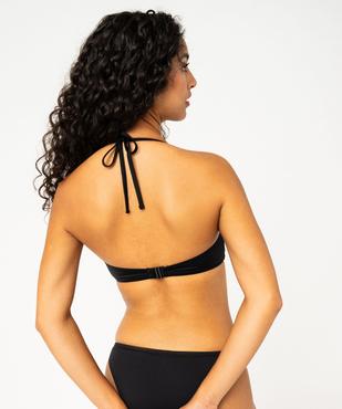 Haut de maillot de bain corbeille effet drapé femme vue2 - GEMO (PLAGE) - GEMO