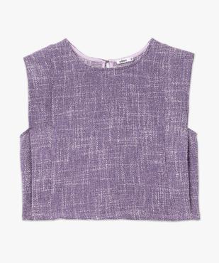 Blouse sans manches aspect tweed femme vue5 - GEMO(FEMME PAP) - GEMO