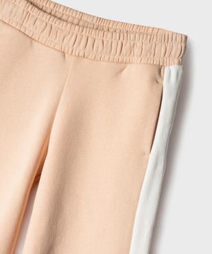 Pantalon de jogging avec bandes contrastantes fille vue2 - GEMO 4G FILLE - GEMO