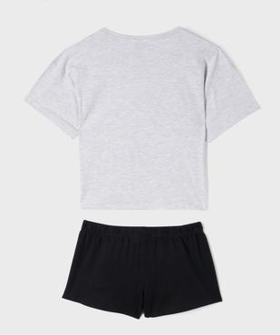 Pyjashort bicolore avec motifs chats fille - Hello Kitty vue3 - HELLO KITTY - GEMO