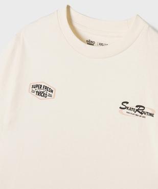 Tee-shirt en jersey de coton imprimé garçon vue2 - GEMO 4G GARCON - GEMO