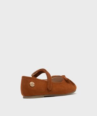 Ballerines à noeud avec bride à scratch fille - LuluCastagnette vue4 - LULUCASTAGNETTE - GEMO