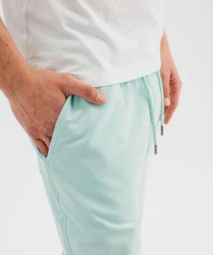 Bermuda en maille délavée au coloris unique homme vue2 - GEMO (HOMME) - GEMO