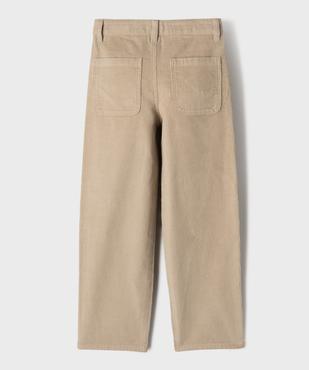 Pantalon straight velours garçon vue3 - GEMO (ENFANT) - GEMO