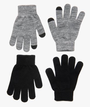 Gants fille spécial écrans tactiles (lot de 2 paires) vue1 - GEMO (JUNIOR) - GEMO