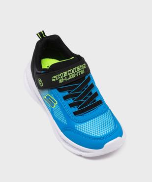 Baskets à scratch avec semelle lumineuse tricolore garçon - Skechers vue5 - SKECHERS - GEMO