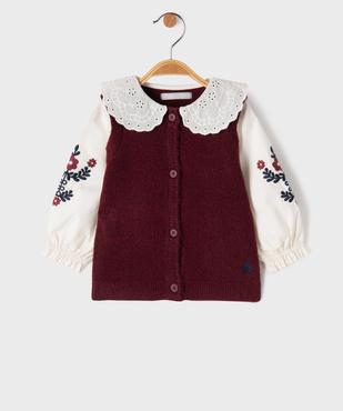 Gilet boutonné bébé fille - LuluCastagnette vue1 - LULU CASTAGNETTE G4G D - GEMO