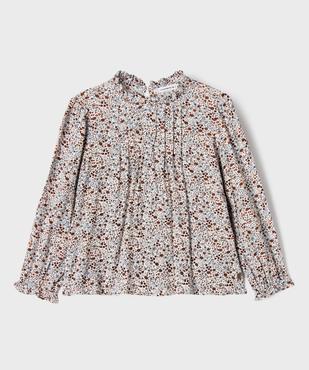 Blouse à manches longues à motifs fleuris fille - LuluCastagnette vue1 - LULU CASTAGNETTE GEMO FOR GOOD - GEMO