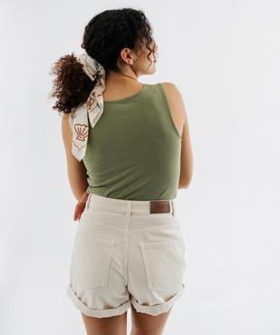 Débardeur en jersey de coton stretch à bretelle bijou femme vue3 - GEMO(FEMME PAP) - GEMO