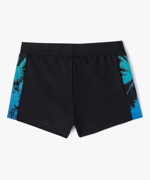 Maillot de bain boxer avec motifs palmiers sur les côtés garçon vue3 - GEMO 4G GARCON - GEMO