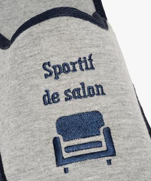 Chaussons homme mules brodées Sportif de salon vue6 - GEMO(HOMWR HOM) - GEMO
