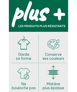 Tee-shirt manches longues et col rond en coton résistant homme vue4 - GEMO (HOMME) - GEMO