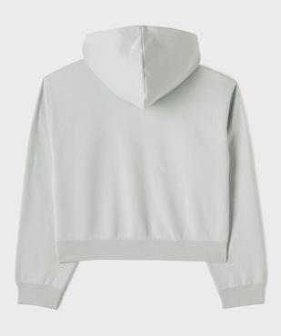 Sweat à capuche coupe courte avec logo poitrine fille - Puma vue3 - PUMA - GEMO