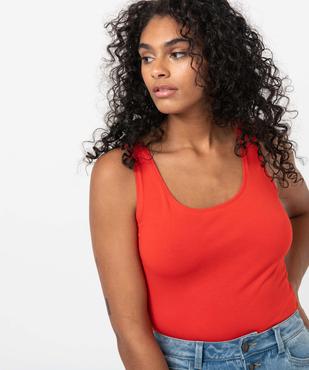 Débardeur femme uni col rond vue2 - GEMO(FEMME PAP) - GEMO
