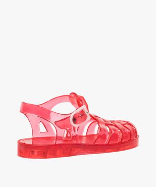 Sandales de plage bébé fille en plastique coloré vue4 - GEMO (PLAGE) - GEMO